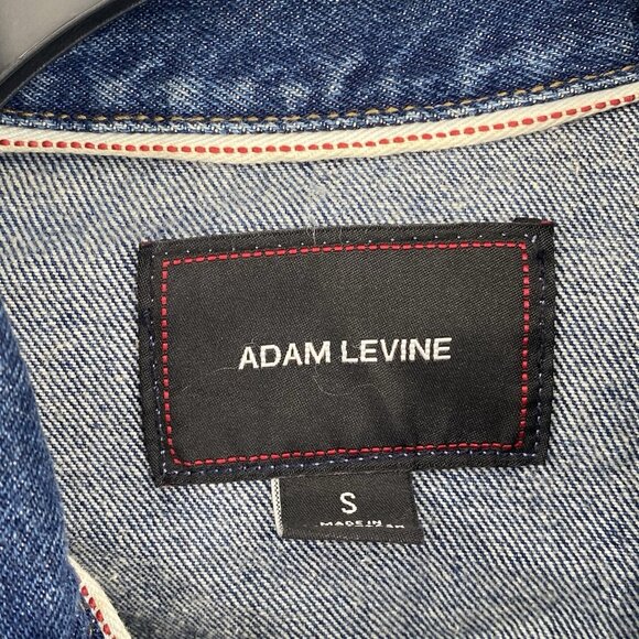 Adam Levine Women’s Small The Palms Jean Jacket Embroidered Logo Caino Gambling - Picture 5 of 13